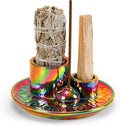 Ceramic Palo Santo and Sage Incense Holder, Colorful