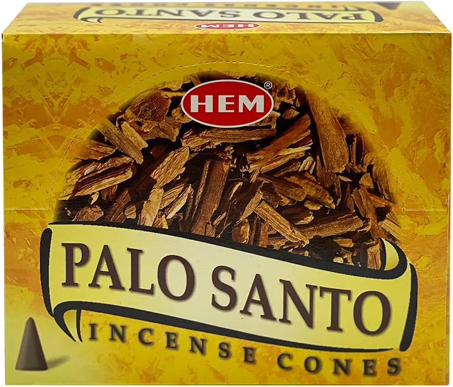 Palo Santo Incense Cones and Burner Holder Bundle from Hem Incense Trumiri for Smudging and Aroma