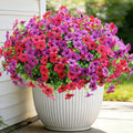 Artificial Flowers for Outdoors (12, Purple Hot Pink)