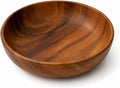Small Acacia Wood Decorative Bowl, Entryway Key Tray Countertop Organizer