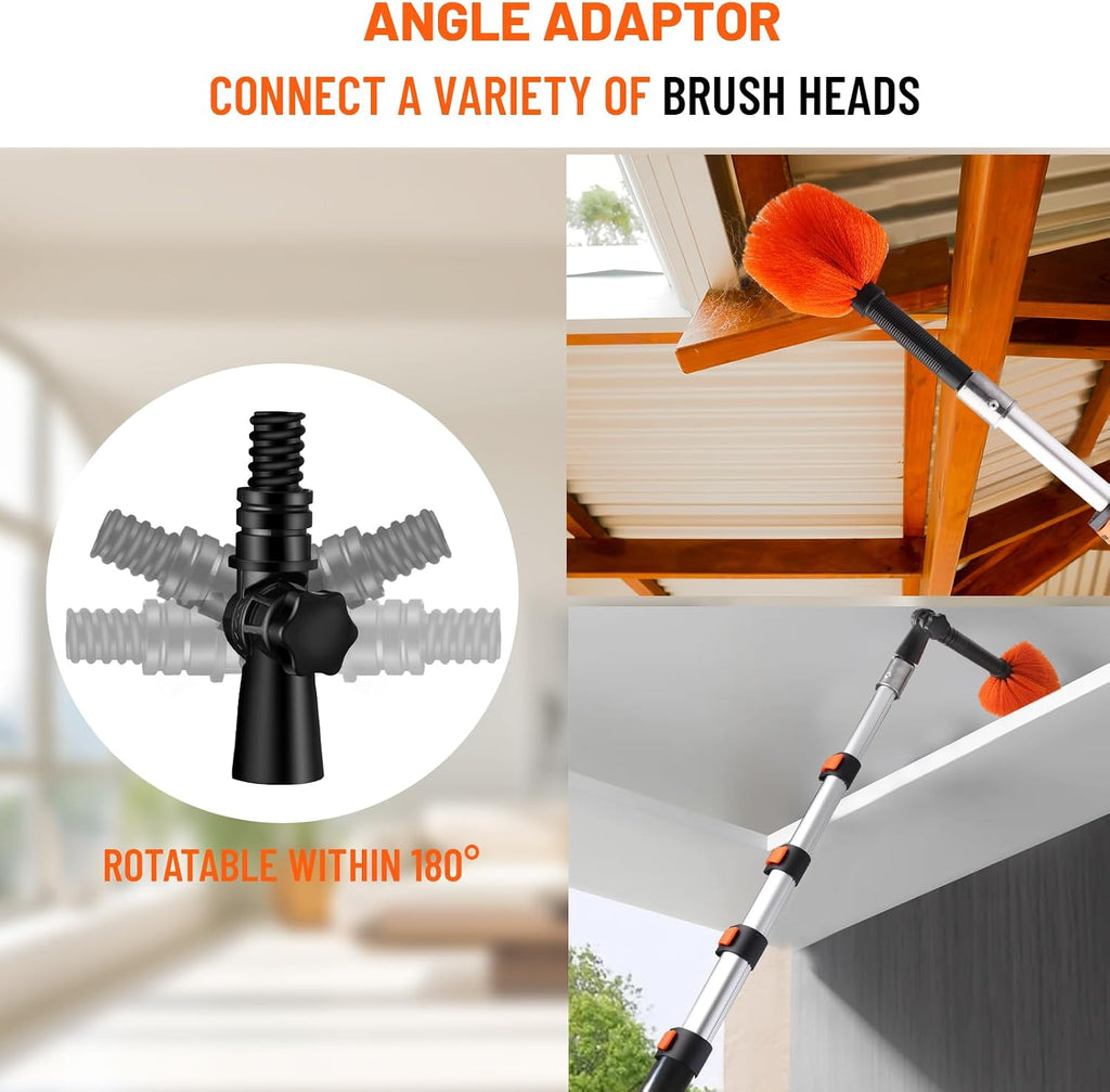 30ft High Reach Duster Kit with Extendable Pole,High Ceiling Duster Kit