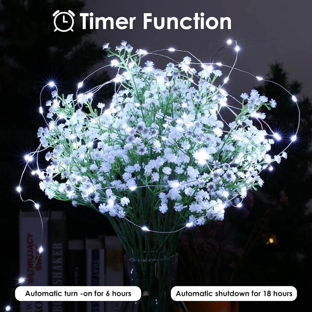 4 Pack Fairy Lights Battery Operated Battery String Light Remote Cool White