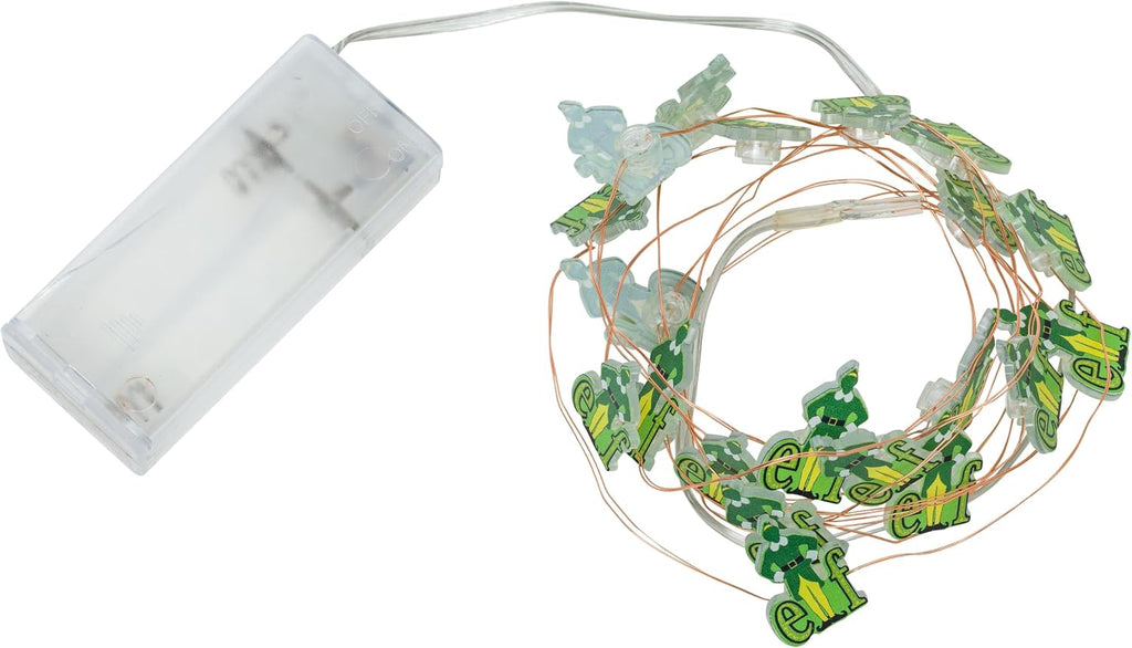 Silver Buffalo Elf Buddy Logo Boxed, String Lights, 7ft