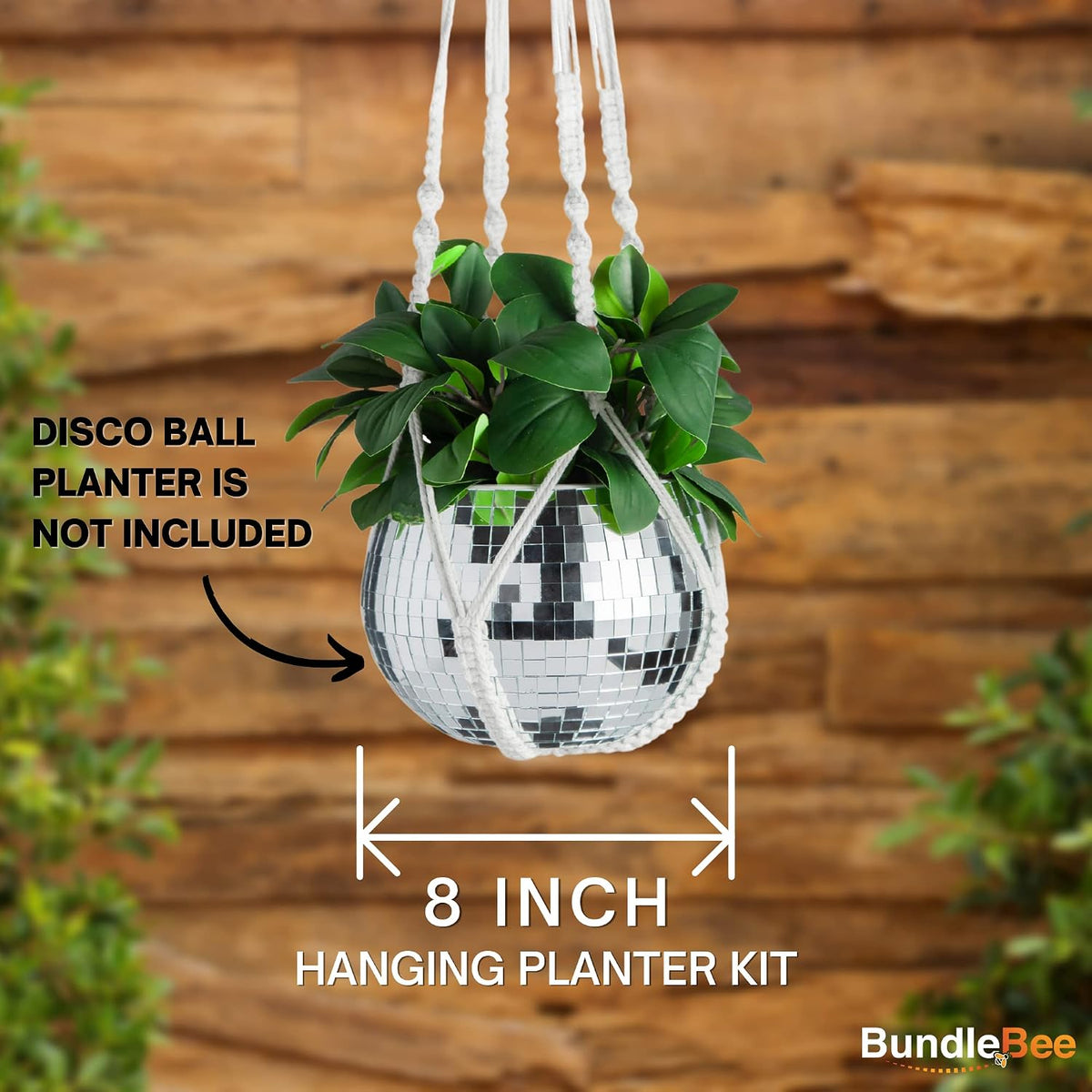 Macrame Plant Hanger with Short Rope (No Tassel) - 35 Inch - Cotton Macrame Cord for Boho Decor Flower Pots - Bohemian Chic Home Decor, Simple Indoor Outdoor Hanging Houseplants or Terrarium | 1 Pack