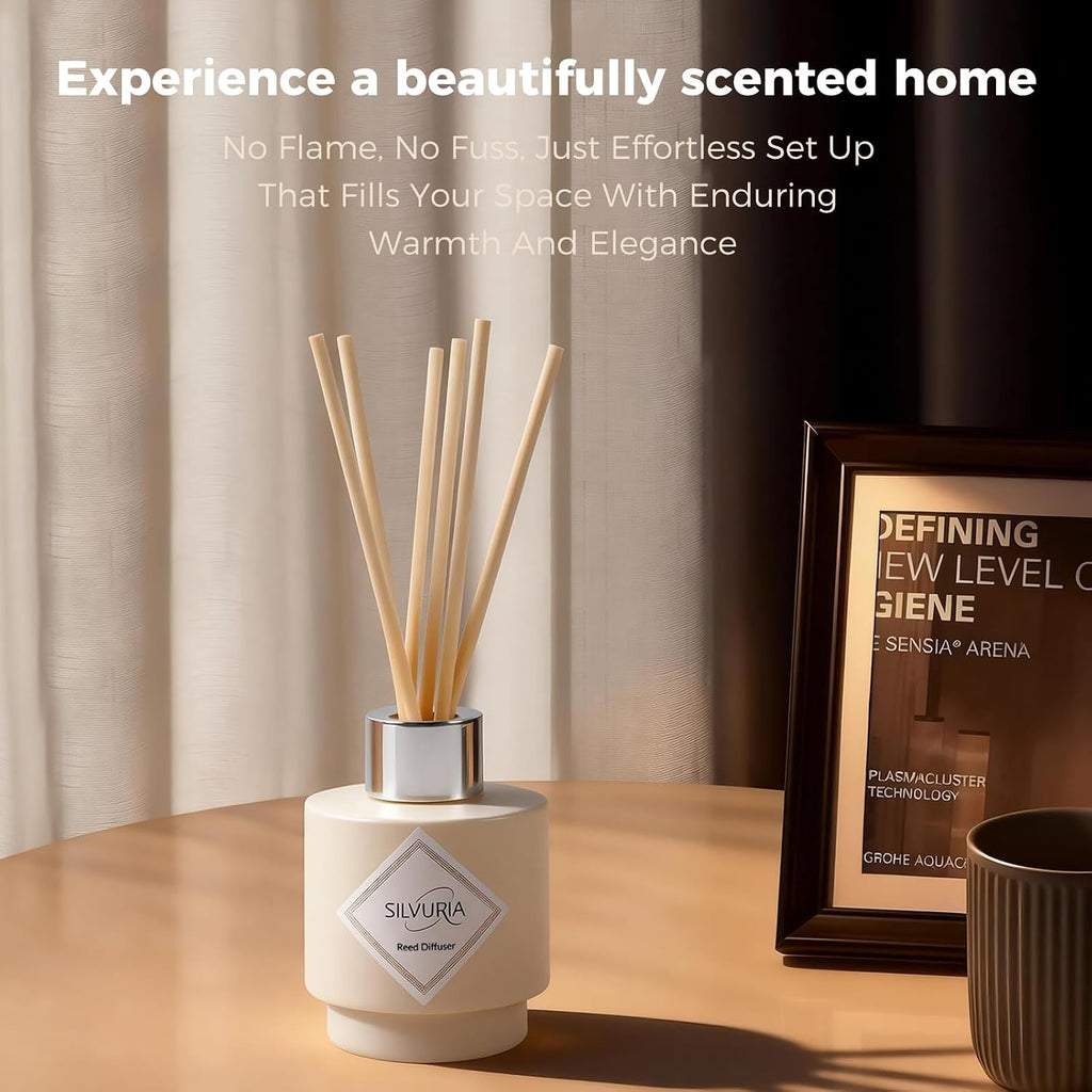 Bamboo White Tea Reed Diffuser Set,3.38 fl.oz(100ml)