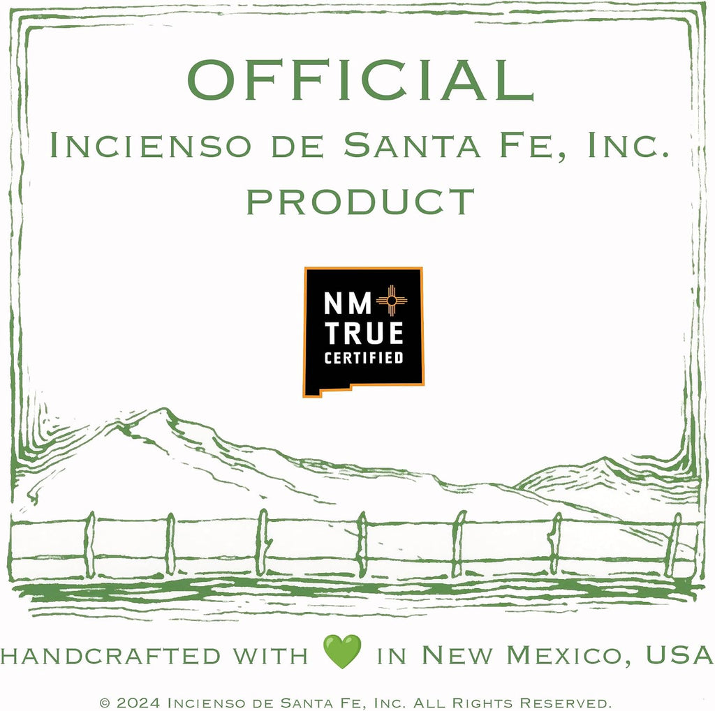Incienso de Santa Fe - Piñon Natural Wood Incense Bricks Without Holder, 40 Count - Made in the USA