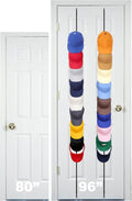 FOR 8-FEET DOORS ONLY! Over-The-Door Hat Organizer for Caps. 2 Straps