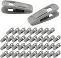 Velvet Hanger Clips, Gray, 40 PCS