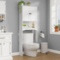RRX Over The Toilet Storage Cabinet, Bathroom Above Organizer (Pure White)