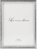 Lawrence Frames Metal Picture Frame with Hammer Effect, 5x7, Silver