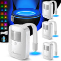 Chunace 4 Pack Toilet Night Light Motion Activated, USB-C Rechargeable