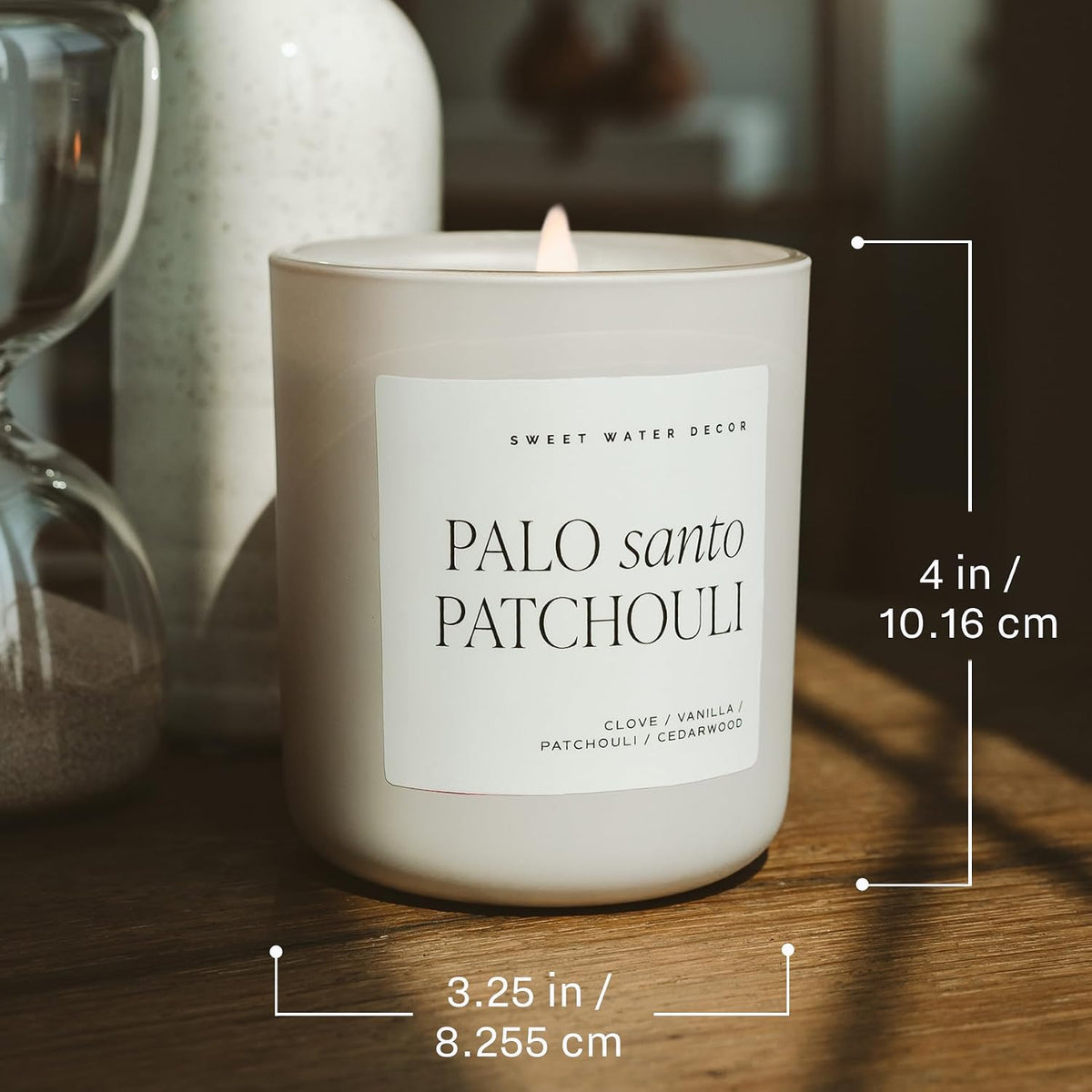 Sweet Water Decor Weekend Candle, 15oz Tan Matte Jar, 70+ Hour Burn