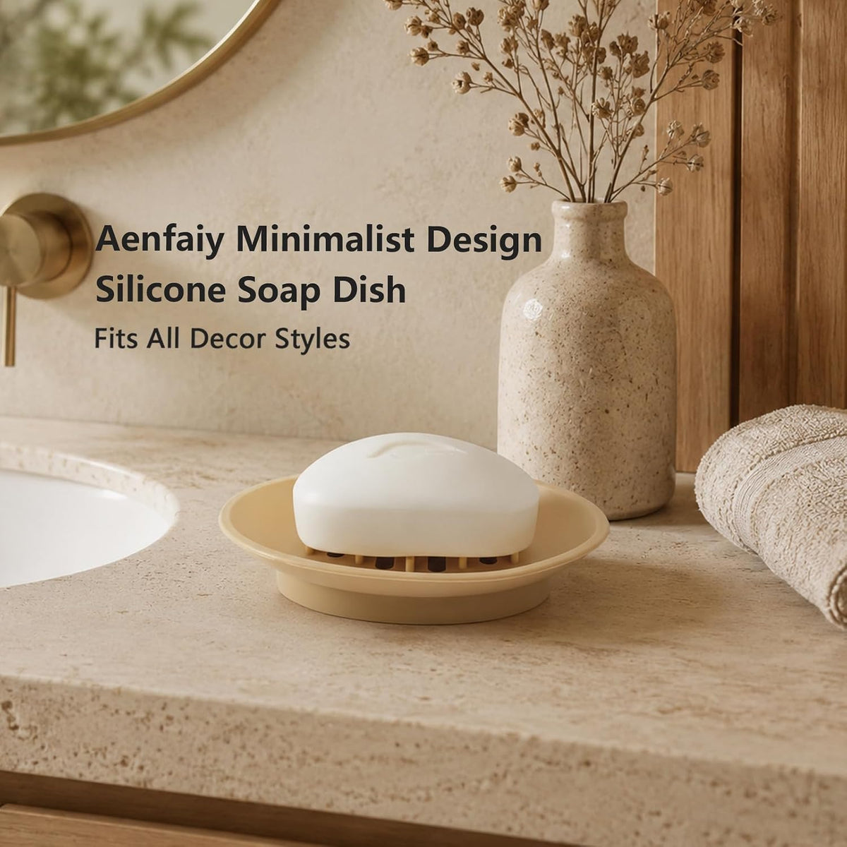 2 Pack Soap Bar Holder, Small Oval Silicone Soapdish Soap Tray for Shower/Bathroom Sink/Kitchen Counter/Bathtub, Non-Slip Central Raised Ridges Soap Stand Dish with Long Slotted Drain Holes