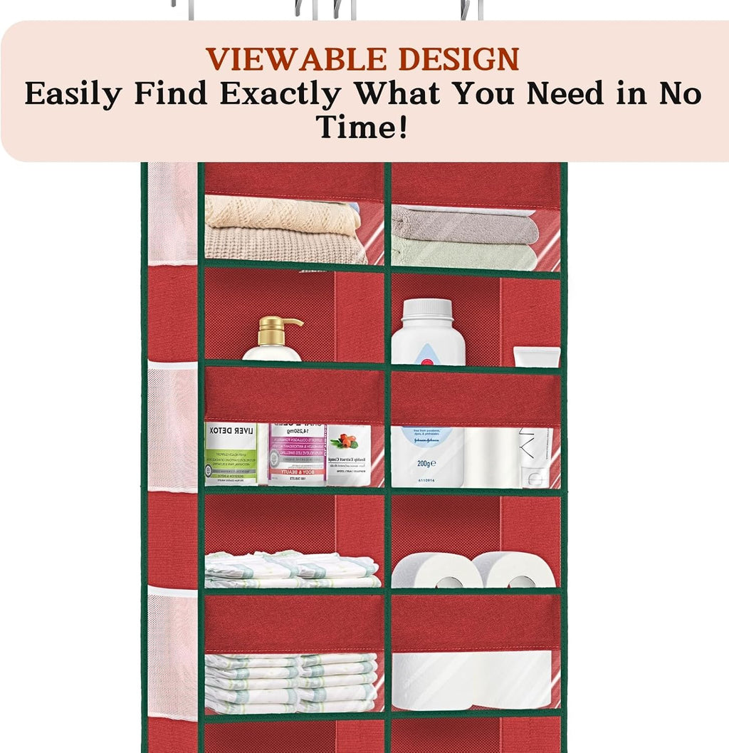 Over The Door Organizer 5 Tiers Extra Large Behind Door Storage of 10