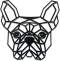 French Bulldog Metal Wall Décor, 11.8“x12.6”Grid-like Black Decorations,Unique Modern Iron Dog Statue,Great Gifts for Bulldog Lovers,Dog Room Decor,Cartoon Animal 3d Wall Art for Bedroom,LivingRoom,Cafe