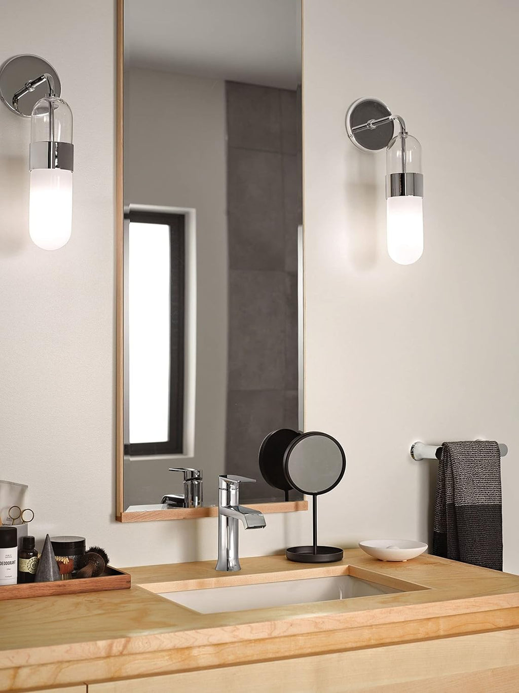 Moen BH3886CH Genta LX Chrome 6.8-in Wall Mount Towel Bar