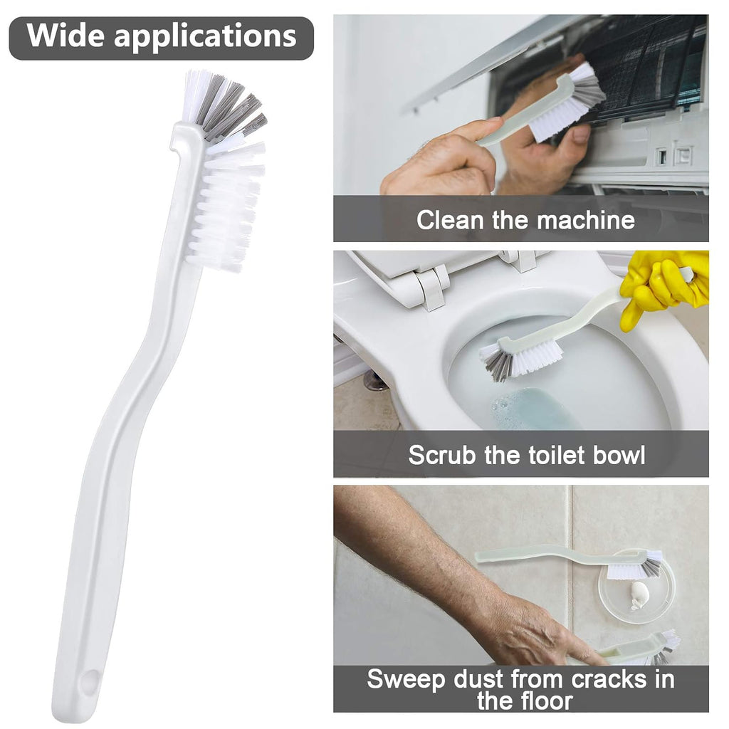 Patelai 4 Pcs Cleaning Brush Sets Small Scrub Household Use, White
