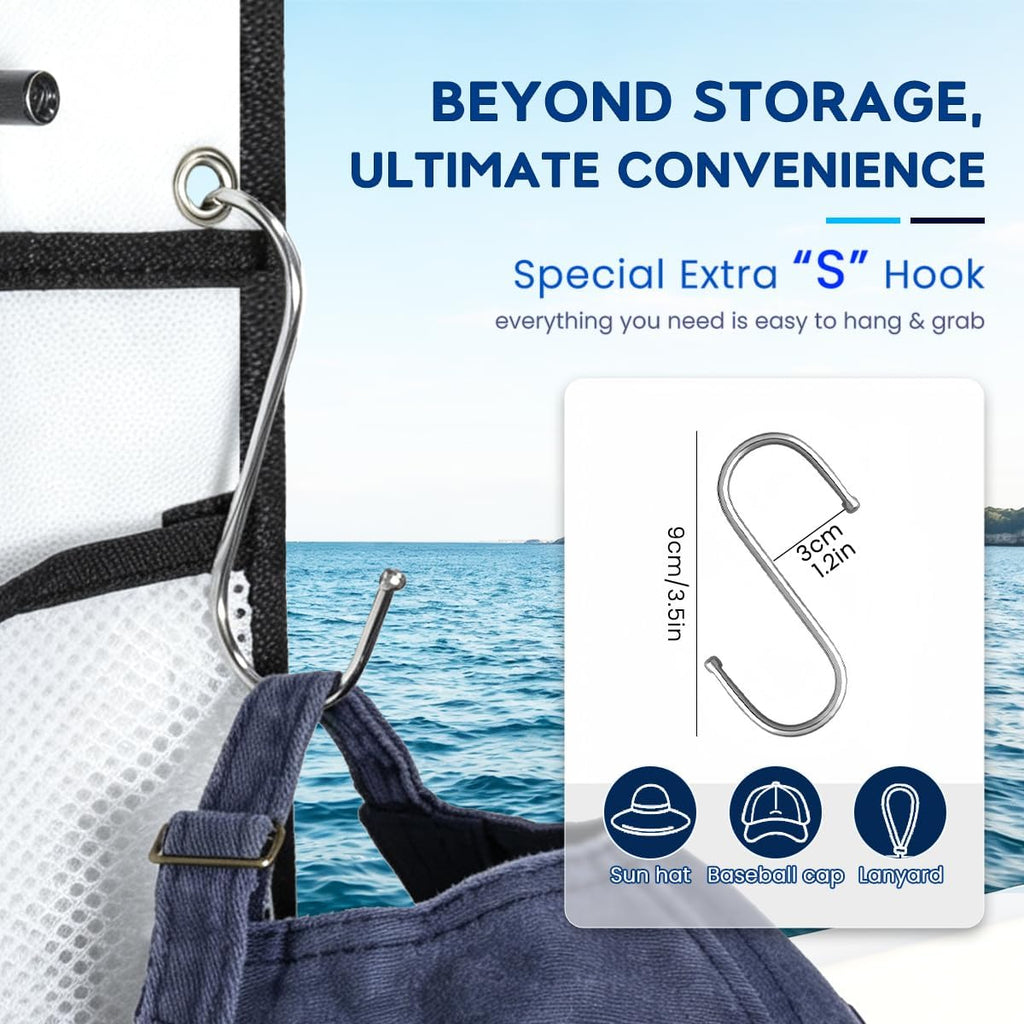 Over The Door hanging Organizer for Cruise Ships Cabins Essentials