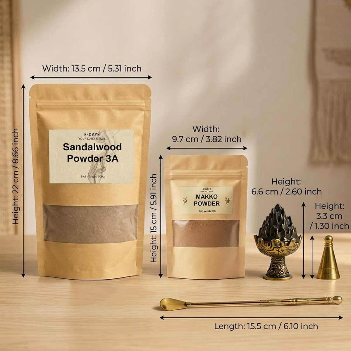 Australian Sandalwood Powder 10.5oz (300g) 3A Grade