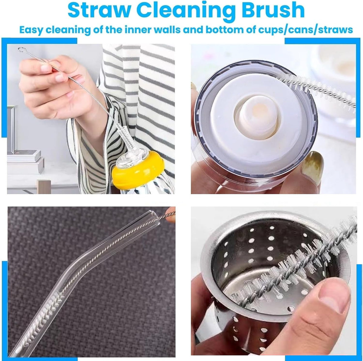 15Pcs Crevice Cleaning Brush Set, Multifunction Hard Bristle Scrub Brushes