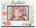 BELLA BUSTA-Baptism Picture Frame-Baby Blessings Baptism-Christening, Baby Girl/Boy Baptism Presents from Godparents Friends and Family-UV Print Frame (5x7 Horizontal (Girl))