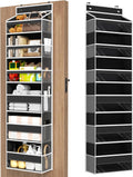 Over The Door Organizer 6 Tiers, Behind The Door Storage Hanging Shelves