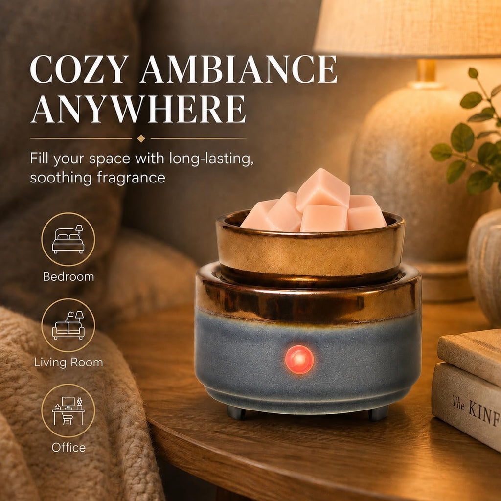 Ceramic Wax Melt Warmer Electric Wax Warmer for Scented Wax Cubes