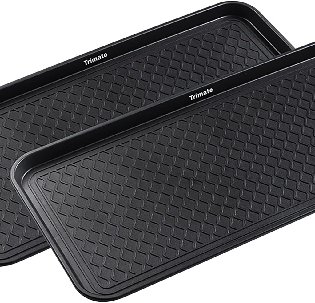 Boot Tray 2 Pack, Large 30"x15" Water Resistant - Shoe & Pet Mat