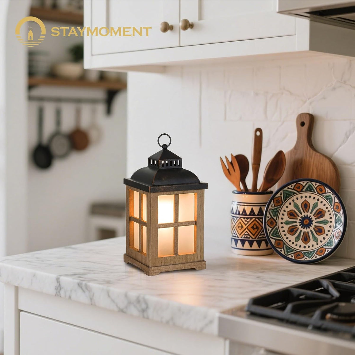 Wax Melt Warmer with Timer, Lantern Candle Warmer Farmhouse