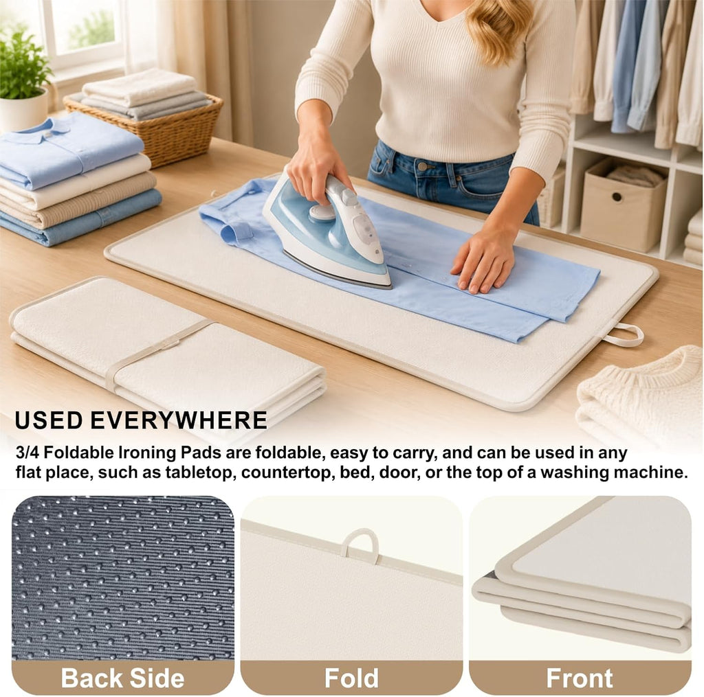 Foldable Ironing Mat for Tabletop, Dormitory, RV, 20x15 Inch