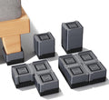 Bed Risers & Furniture Risers Heavy Duty 1000lbs, 4-Pack（Gray）