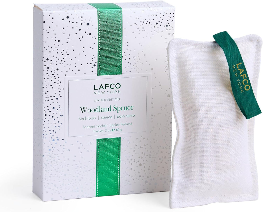 LAFCO New York Holiday Scented Linen Sachet, Woodland Spruce