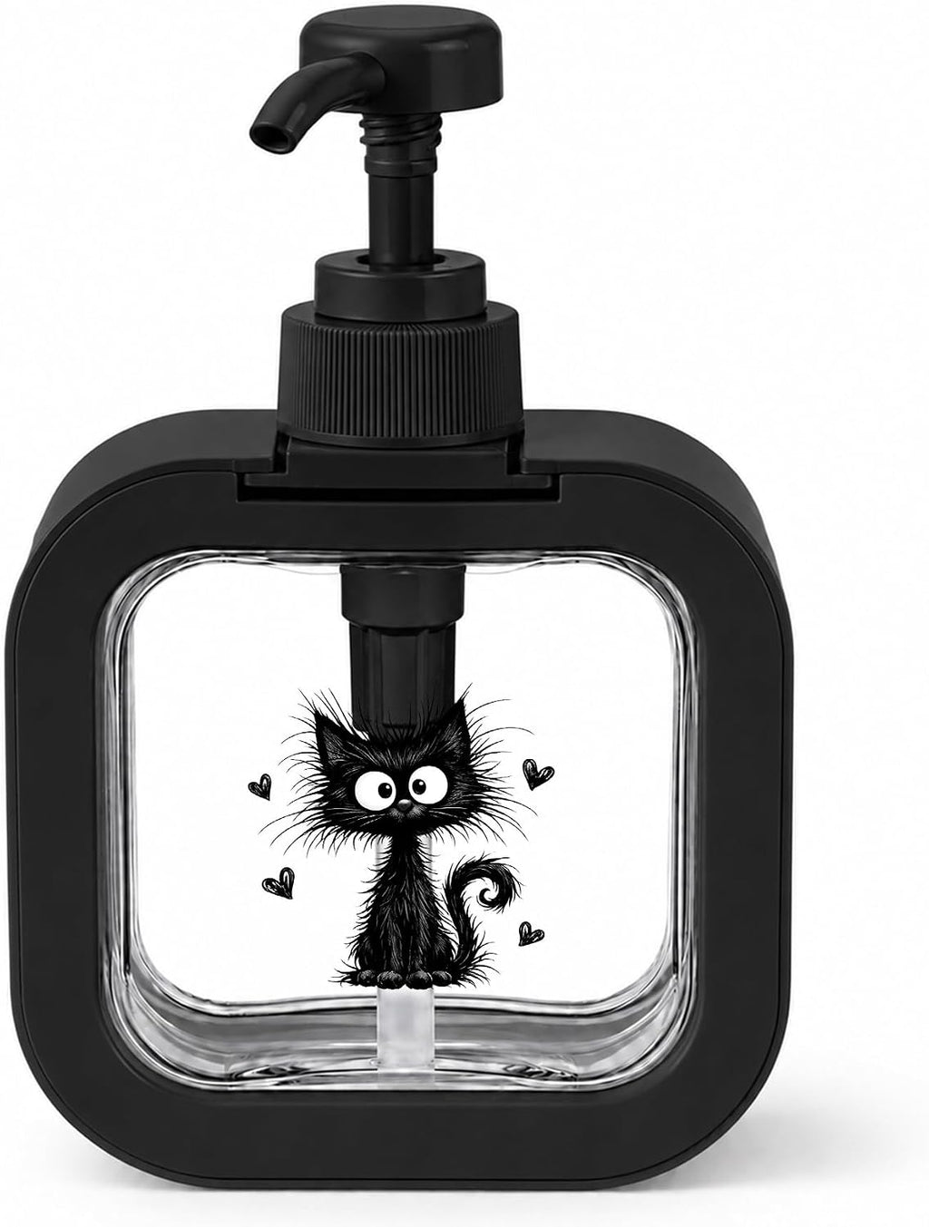 Cat Soap Dispenser 500ml Pump Bottle for Hand and Dish Soap