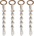 Macrame Plant Hanger Extender 22″ Plant Pot Holder Extender(4 Pack, White)