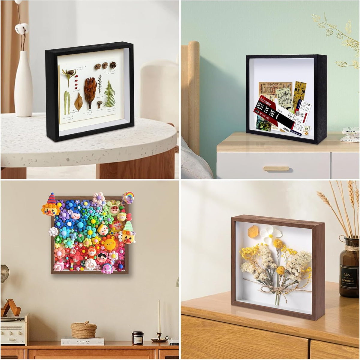 Adventure Archive Box 12x12inch Travel Life Memories Shadow Box with Slot