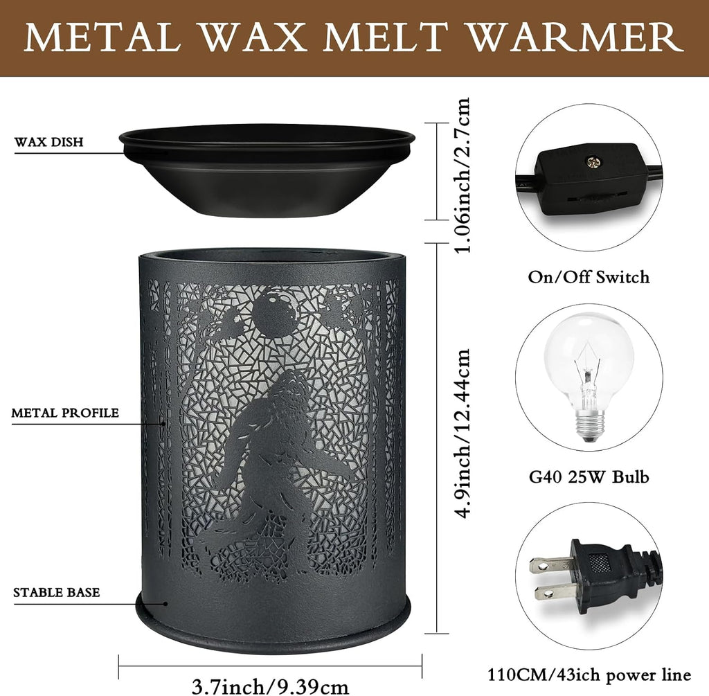 scentsy Wax Warmer for Scented Wax melt Warmer Wax Melter for Candle Making lamp Candle Warmer Plate Oil Burner for Home Decor and Gifts for Holiday （Bigfoot/Mythological Animal）…