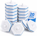 Msvvko Toilet Wand Refills, Disposable Toilet Brush Heads, 20 Count