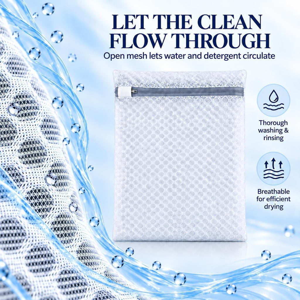 12PCS Laundry Bags Mesh Wash Bags,12X16IN Mesh Laundry Bags
