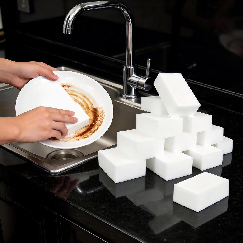 Extra Thick Magic Eraser Sponge, Melamine Cleaning Pads, 10 Pack