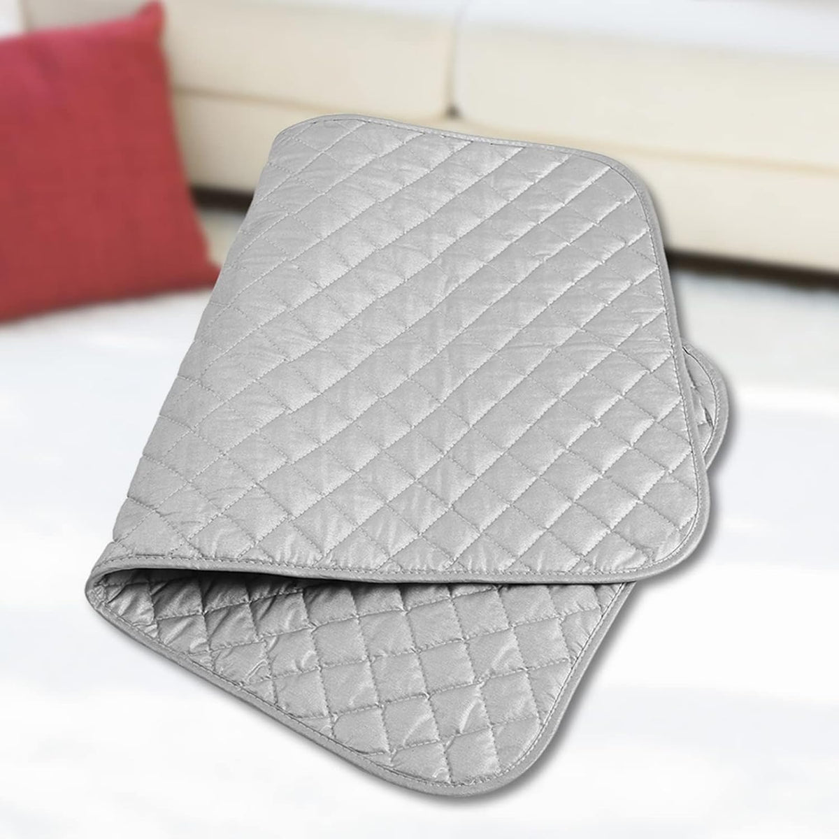 Portable Ironing Mat, Heat Resistant & Foldable Ironing Pad for Any Table Top Travel Iron Board Replacement with Non Slip Backing (18” x 32”)