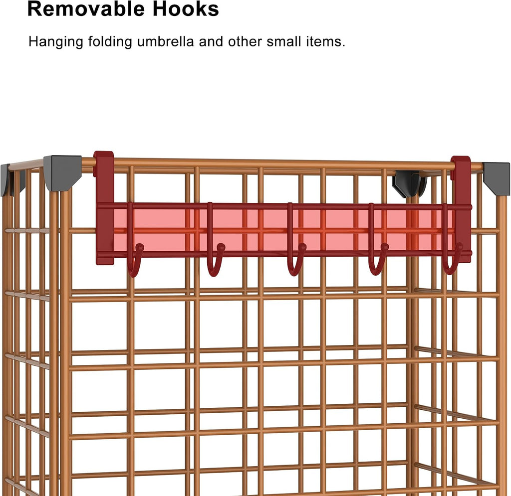 AWTATOS Umbrella Holder Entryway, Umbrella Stand Freestanding, Brown