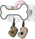 MTERSN Dog Leash Holder for Wall for Apartment Essentials, Black & White