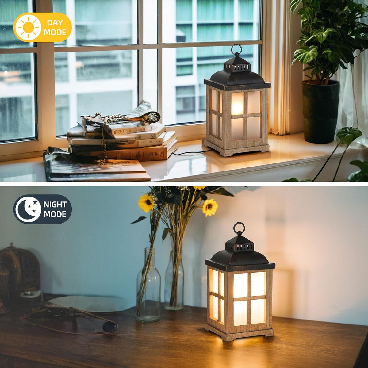 Wax Melt Warmer with Timer, Lantern Candle Warmer Farmhouse