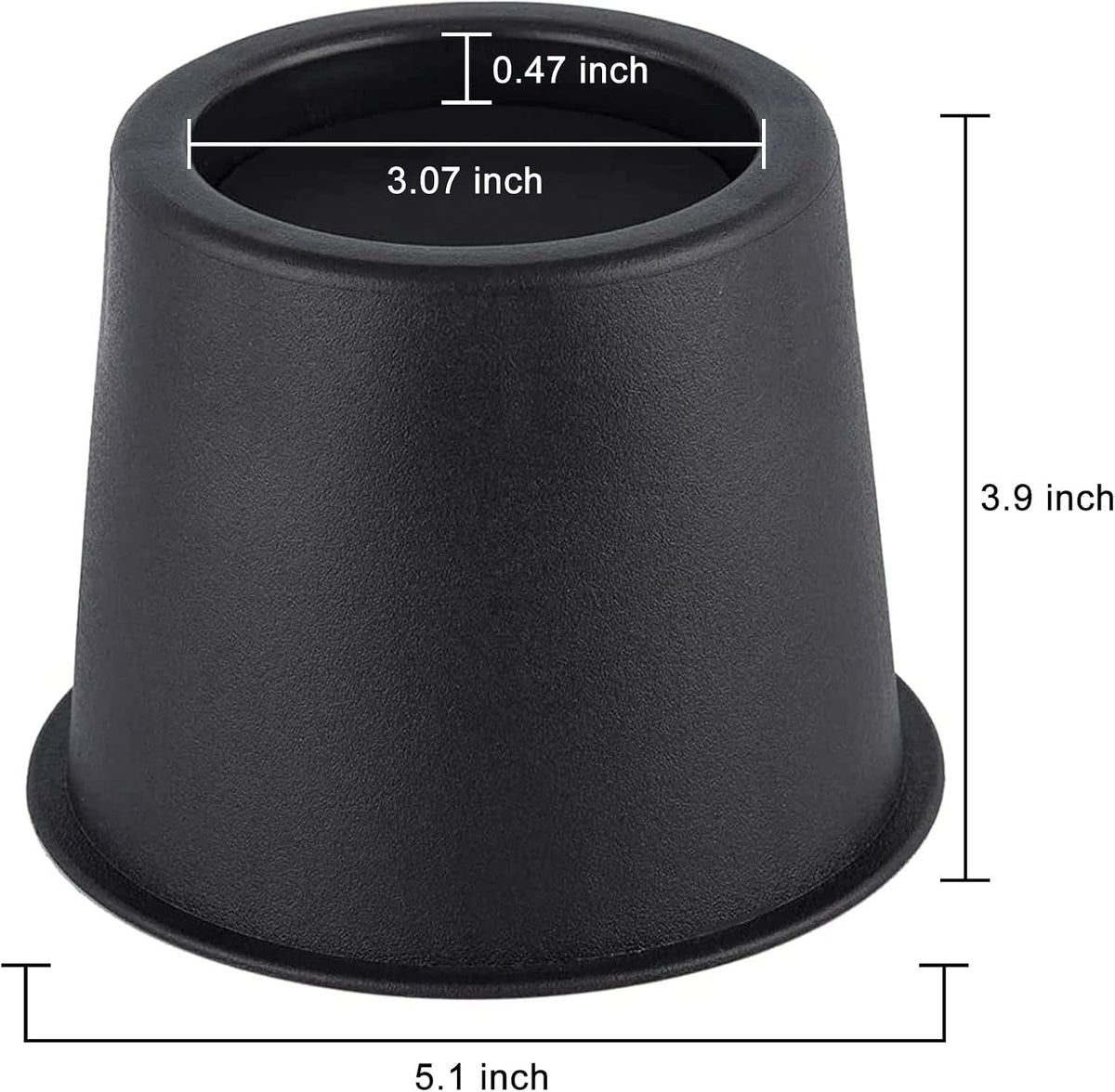 BTSD-home Round Bed Risers 4 Inch