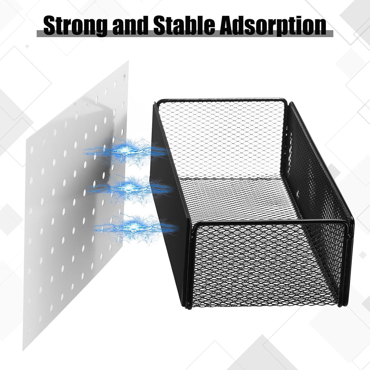 Tioncy 4 Pcs Magnetic Storage Bin Magnetic Locker Organizer for Pegboard