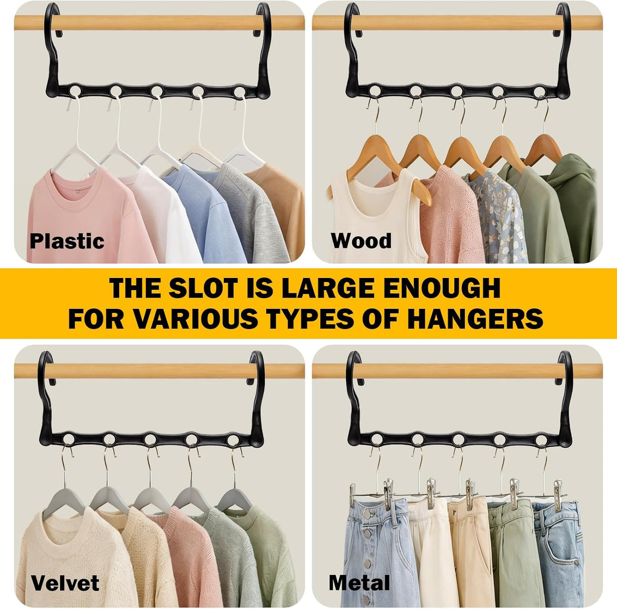 12 Pack College Dorm Room Essentials for Girls Guys, Closet Organizers