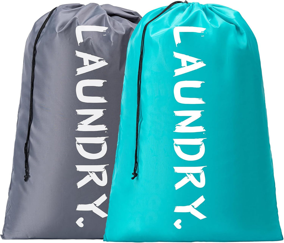 2 Pack Travel Laundry Bag,28" x 40", Extra Large Dirty Clothes Organizer