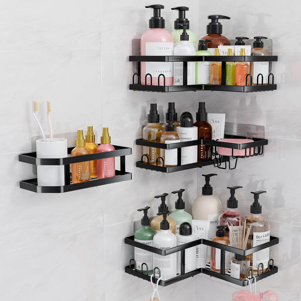 Youvip Shower Caddy Corner No Drilling-Adhesive, Shower Shelves-Rustproof