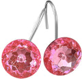 Pink Diamond Crystal Bling Shower Curtain Hooks Rings for Bathroom,12PCS