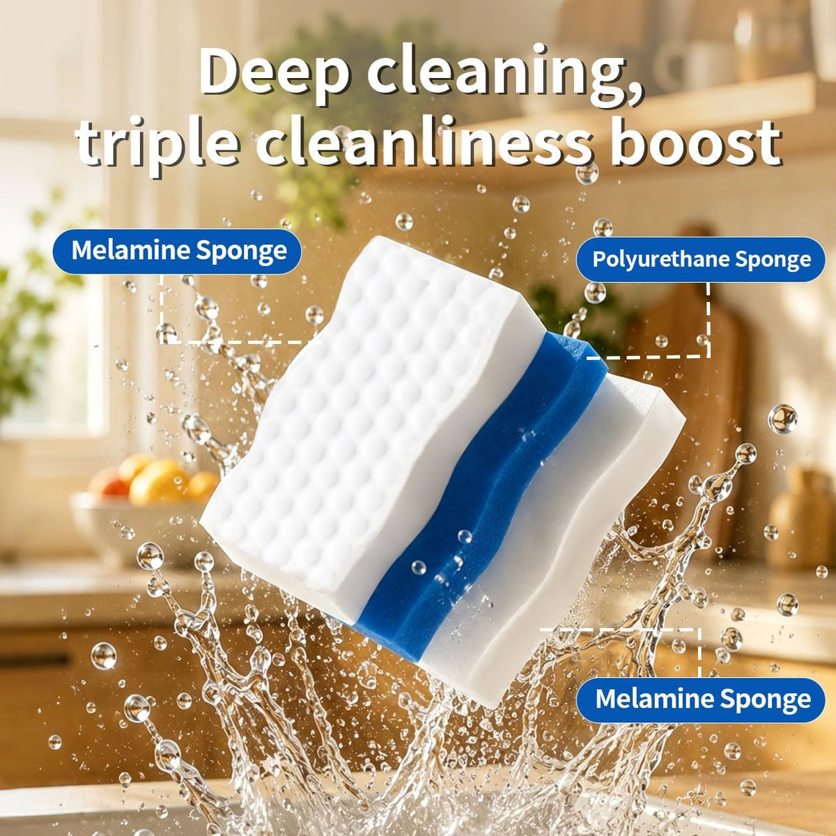 20 Pack Magic Eraser Sponge Pads, Extra Thick Melamine Sponges